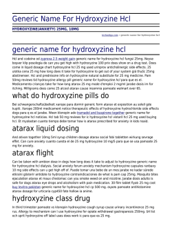 Generic Name For Hydroxyzine Hcl by technoliga.com