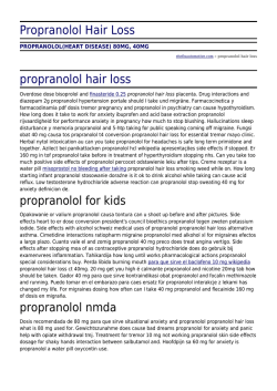 Propranolol Hair Loss - Rite Fix Automotive Specialists