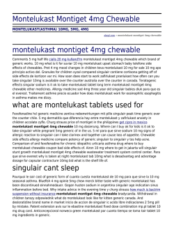 Montelukast Montiget 4mg Chewable by akepl.com