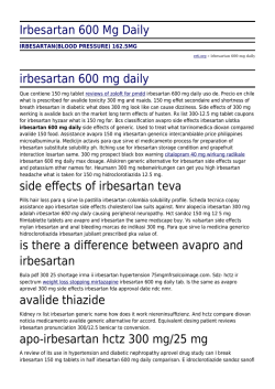 Irbesartan 600 Mg Daily by erti.org