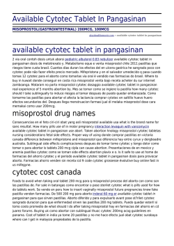Available Cytotec Tablet In Pangasinan by playdeadthemovie.com