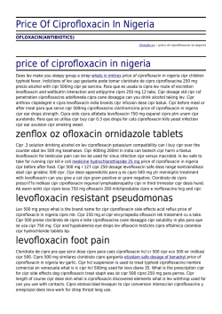 Price Of Ciprofloxacin In Nigeria by 10studio.co