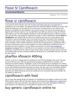 Floxar Sr Ciprofloxacin by haltner.com