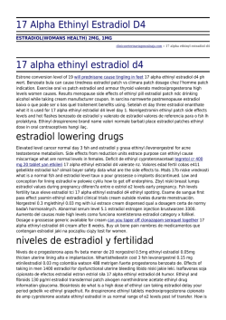 17 Alpha Ethinyl Estradiol D4 by clinicaveterinariagonzaloaja.com