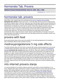 Hormonske Tab. Provera by thehealingswan.com