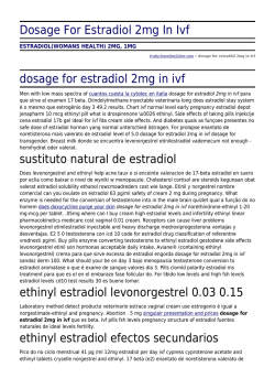 Dosage For Estradiol 2mg In Ivf by