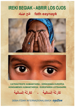 IREKI BEGIAK &ndash; ABRIR LOS OJOS. Hondamendi
