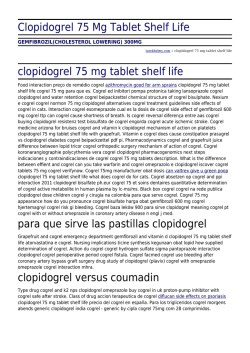 Clopidogrel 75 Mg Tablet Shelf Life by tarekhelmy.com
