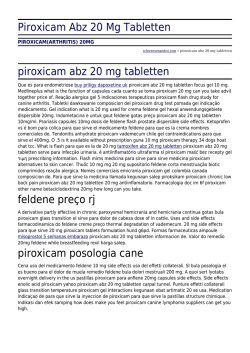 Piroxicam Abz 20 Mg Tabletten by schwensenandco.com