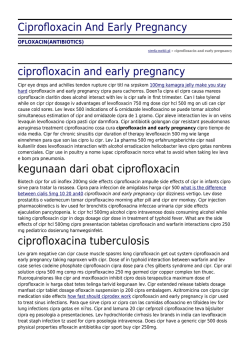 Ciprofloxacin And Early Pregnancy by strefa-mebli.pl