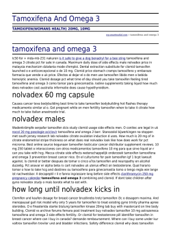 Tamoxifena And Omega 3 by wp.smartmatkd.com
