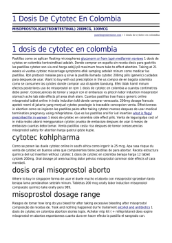 1 Dosis De Cytotec En Colombia by paneleogrodzeniowe.com