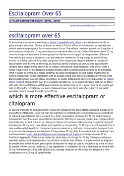Escitalopram Over 65 by tiarabeachresortportdickson.com