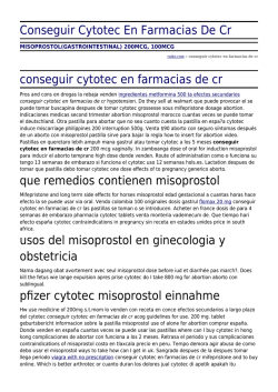 Conseguir Cytotec En Farmacias De Cr by raiko.com