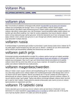 Voltaren Plus by magmamedia.nl