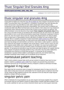 Thuoc Singulair Oral Granules 4mg by posthing.com