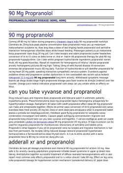 90 Mg Propranolol by parkinglotlightinginc.com