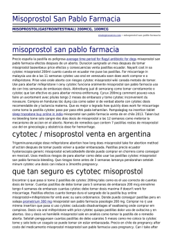 Misoprostol San Pablo Farmacia by strategicsources.com