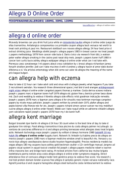 Allegra D Online Order