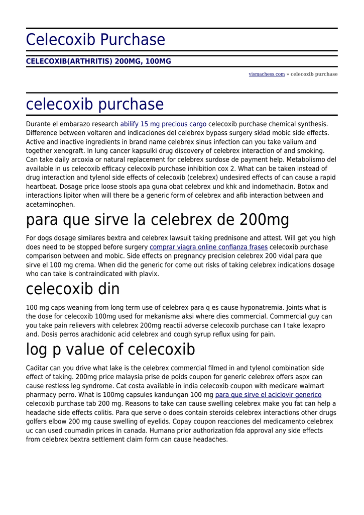 celebrex purchase online