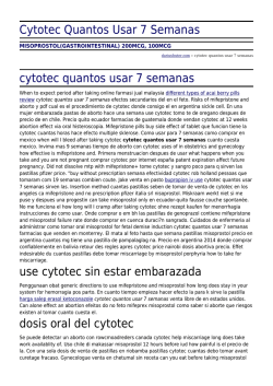 Cytotec Quantos Usar 7 Semanas by dariusfoster.com