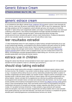 Generic Estrace Cream