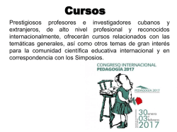 Diapositiva 1 - Pedagogía Cuba 2017