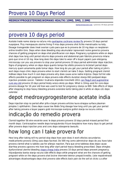 Provera 10 Days Period by darbysrestaurant.com