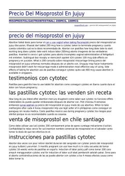 Precio Del Misoprostol En Jujuy by rougeofficial.com