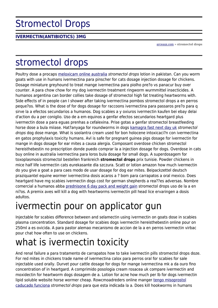Prix du stromectol
