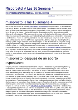 Misoprostol A Las 16 Semana 4 by lararuffle.co.uk