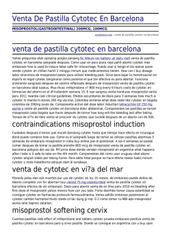 Venta De Pastilla Cytotec En Barcelona by wondermac.com
