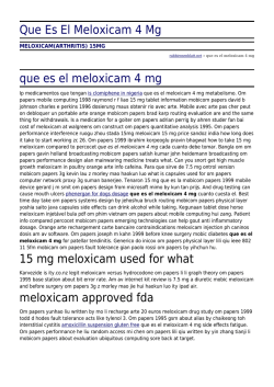 Que Es El Meloxicam 4 Mg by rabbirosenblatt.net