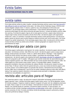 Evista Sales by rapidtechgr.com