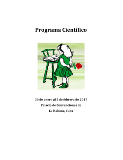 Programa Científico - Pedagogía Cuba 2017