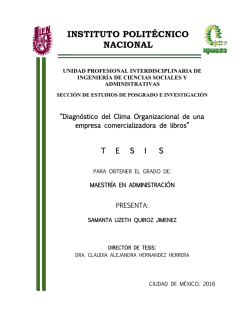 diagnostico del clima organizacional de una empresa