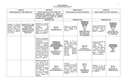 AGENDA LEGISLATIVA SEMANAL