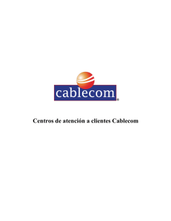 Centros de atención a clientes Cablecom