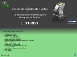 Terminal de Registro de Huellas USB LID-HReg