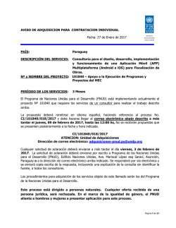 Invitacion - UNDP | Procurement Notices