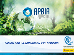 Diapositiva 1 - Apria Systems