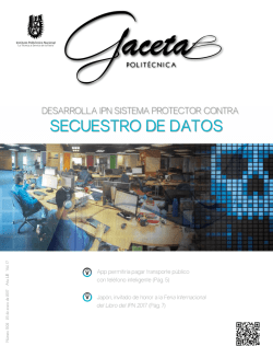 secuestro de datos - Instituto Politécnico Nacional