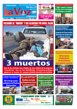 martes 24 de enero de 2017 - Diario La Voz de Ayacucho