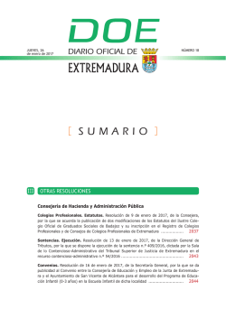 DOE - Junta de Extremadura