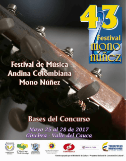 1 43o. Festival “Mono Núñez”