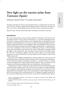 New light on the warrior stelae from Tartessos (Spain) (PDF