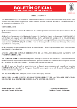 BOLETÍN OFICIAL - Municipalidad de Hernando