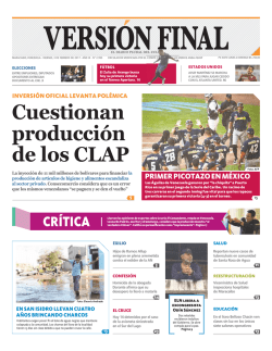 Cuestionan producción de los CLAP