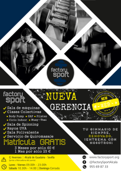 FLYER FACTORY SPORT.cdr - Factory Sport Gym Alcalá Guadaria