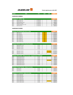 Click para ver/descargar listado de precios Guideline 2017
